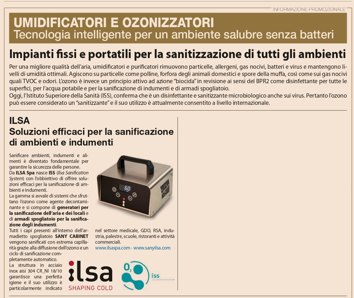 umidificatori e ozonizzatori ilsa